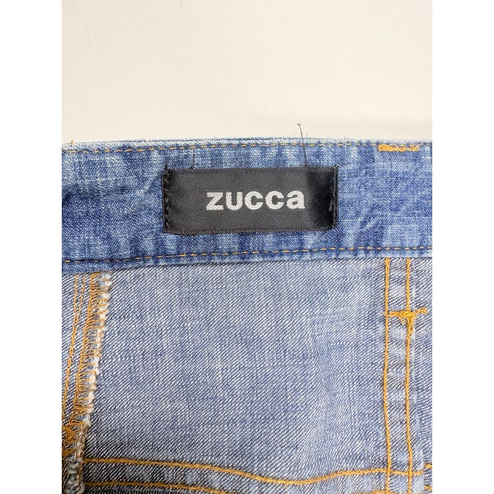 Japanese Designer Rare Zucca Architectural Wide Leg Denim Jeans Made in Japan 30 - Picture 5 of 15